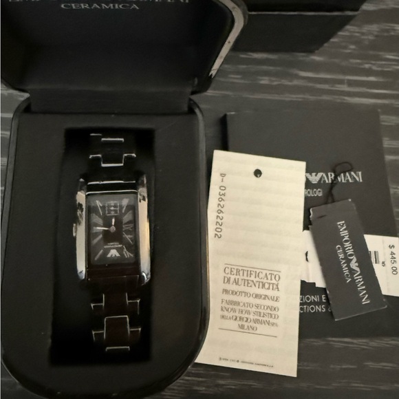 Emporio Armani Accessories - Emporio Armani Black Ceramic Women's Watch
